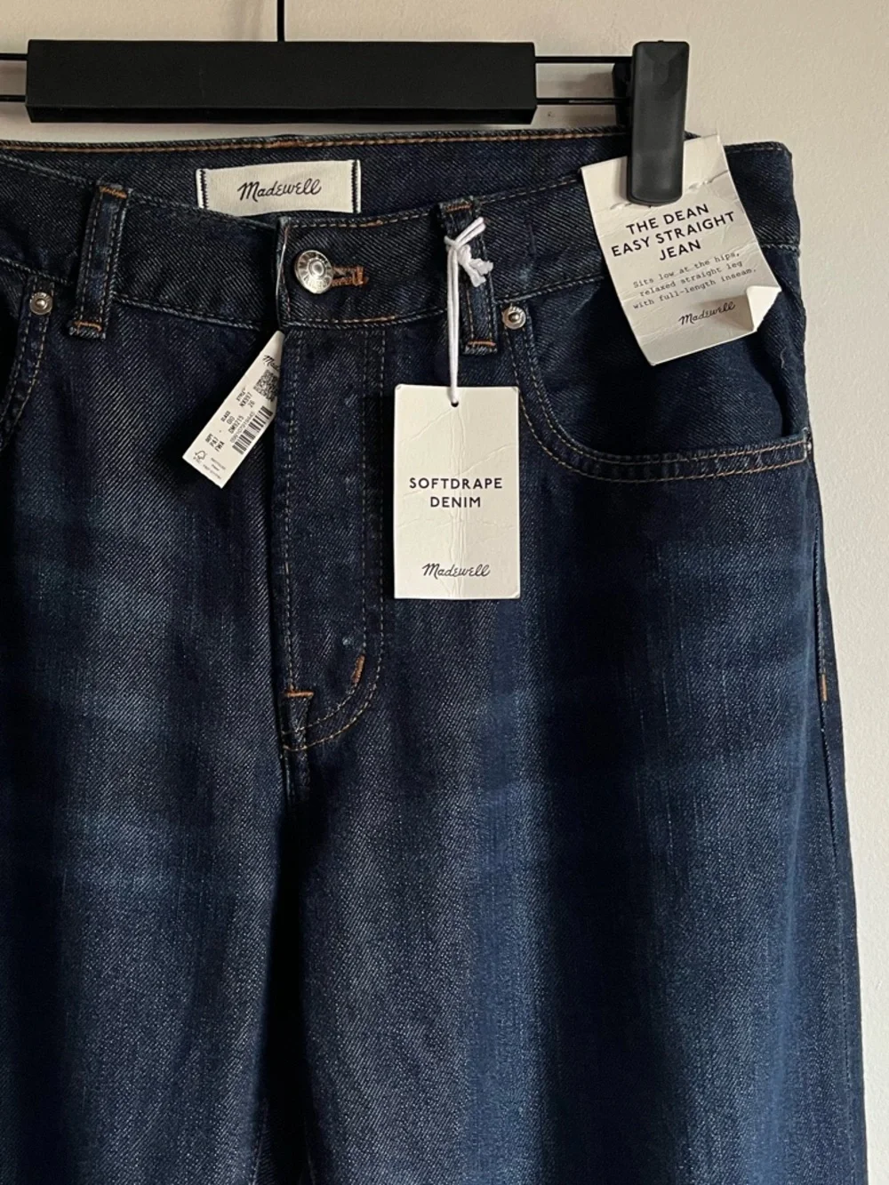 NWT Dean Easy Straight Jeans in Softdrape Size 26 Foundry Dark Wash $158 NX997 - Picture 4 of 15